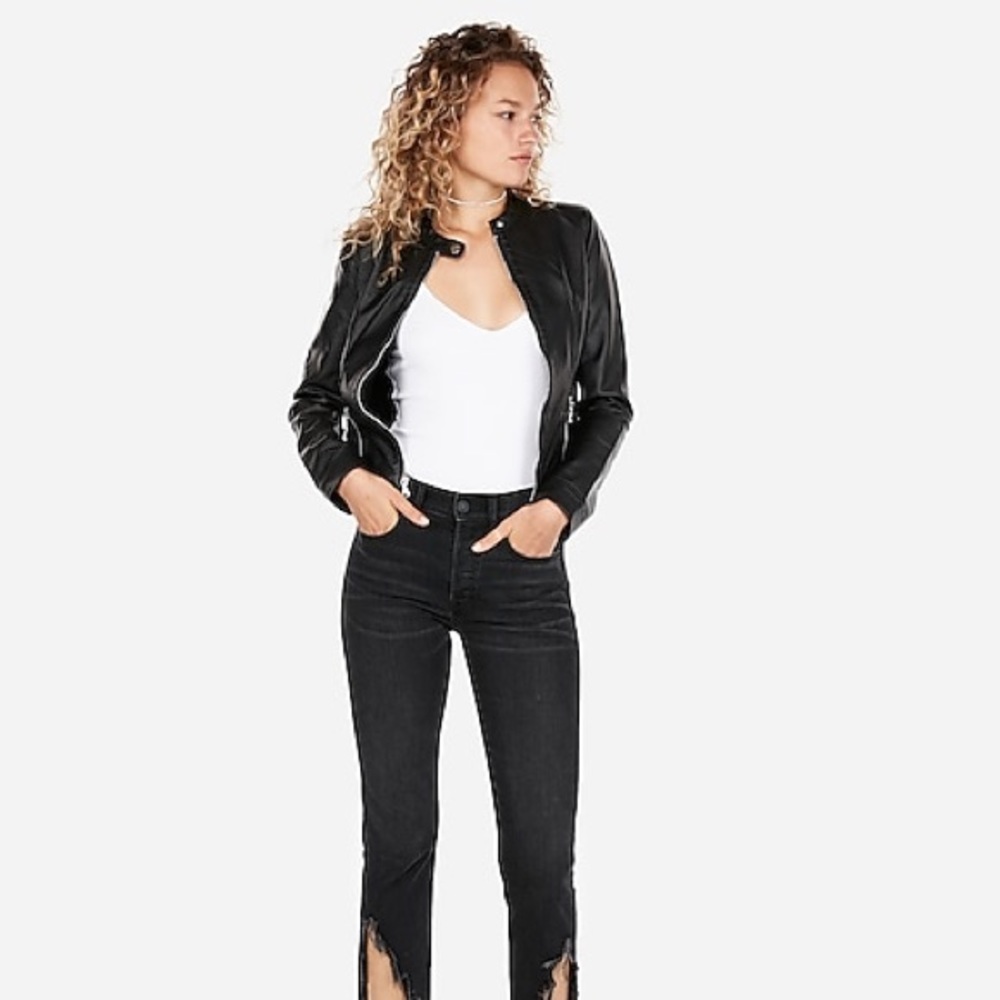 Express vegan leather jacket